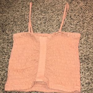 Peachy, pink crop top